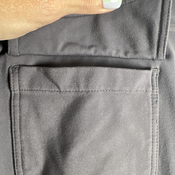 Athleta Fusion Flare Wide Leg Pull On Yoga Activewear Pants Size Large Gray - Picture 7 of 9